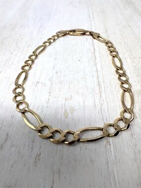 14K Figaro link bracelet, 11G
